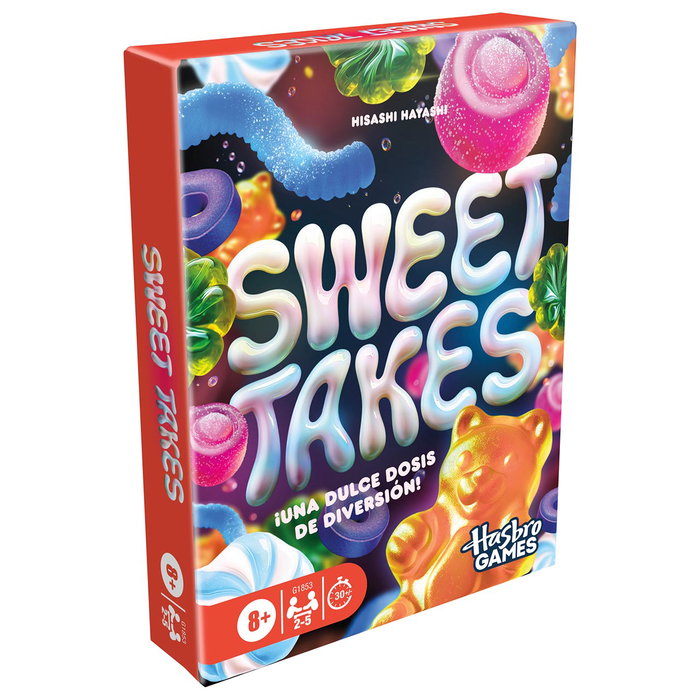 Hasbro Games Sweet Takes G1853 Juego de Estrategia y Sorpresas de Cartas con Temática de Caramelos para Niños, Adolescentes y Adultos, Edad +8 Años, Idioma Español