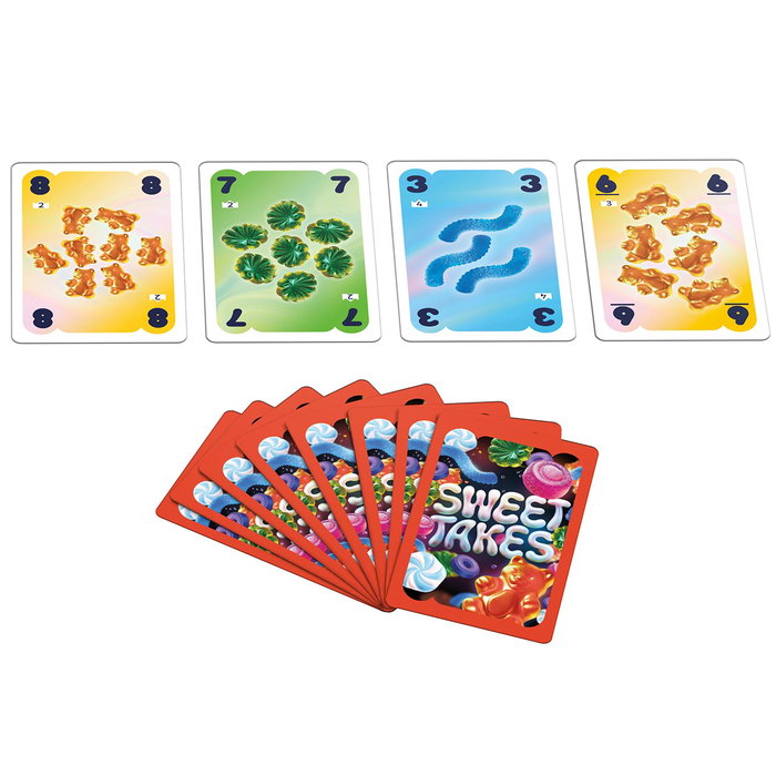 Hasbro Games Sweet Takes G1853 Juego de Estrategia y Sorpresas de Cartas con Temática de Caramelos para Niños, Adolescentes y Adultos, Edad +8 Años, Idioma Español