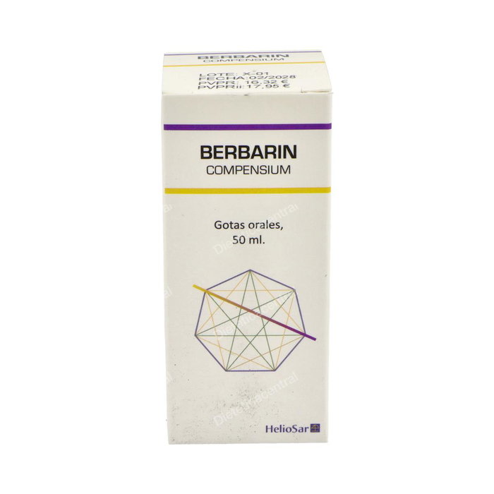 HELIOSAR Berbarin Compensium 50Ml - Complemento Alimenticio con Vitamina B3, Zinc y Plantas - Contribuye al Mantenimiento de las Mucosas y al Equilibrio Ácido-Base HELIOSAR Berbarin Compensium 50Ml - Complemento Alimenticio con Vitamina B3, Zinc y Plantas - Contribuye al Mantenimiento de las Mucosas y al Equilibrio Ácido-Base