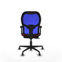 PIQUERAS Y CRESPO Silla de oficina Jorquera con mecanismo Sincro/Traslack, Rojo y Azul