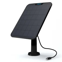 Reolink Solar Panel 2 Panel Solar 5.8W, Negro, Exterior, IP65, Compatible con Argus 3, Go, Duo y Otros Modelos Reolink