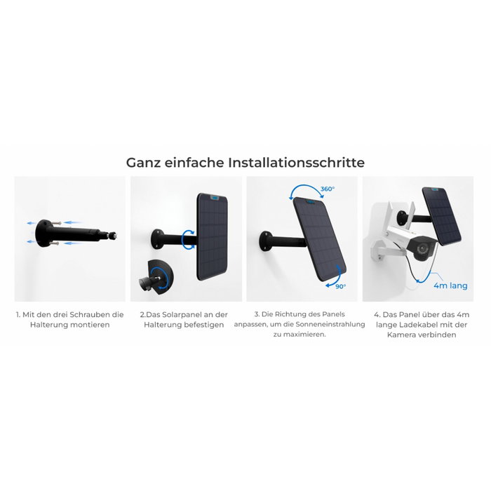Reolink Solar Panel 2 Negro 6W Reolink Solar Panel 2 Negro 6W
