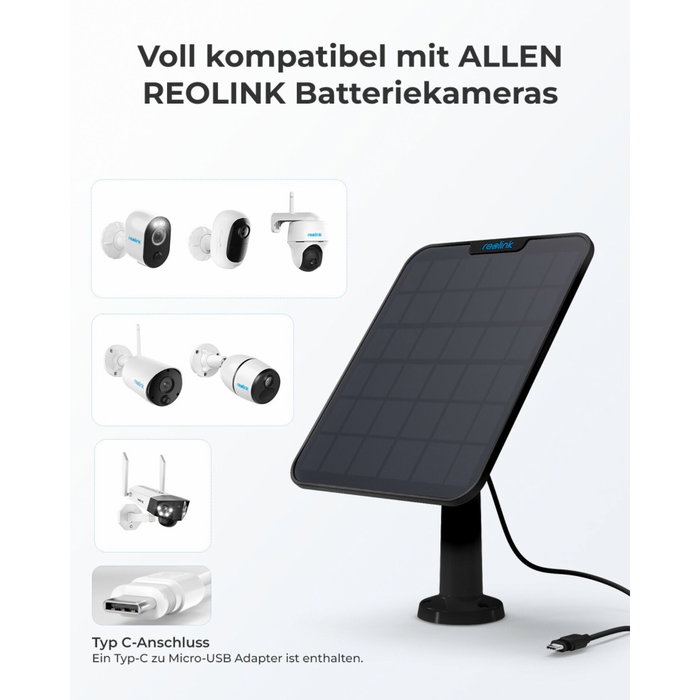 Reolink Solar Panel 2 Negro 6W Reolink Solar Panel 2 Negro 6W
