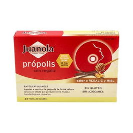 Juanola Pastillas Propolis Regaliz Miel 24 Ud.