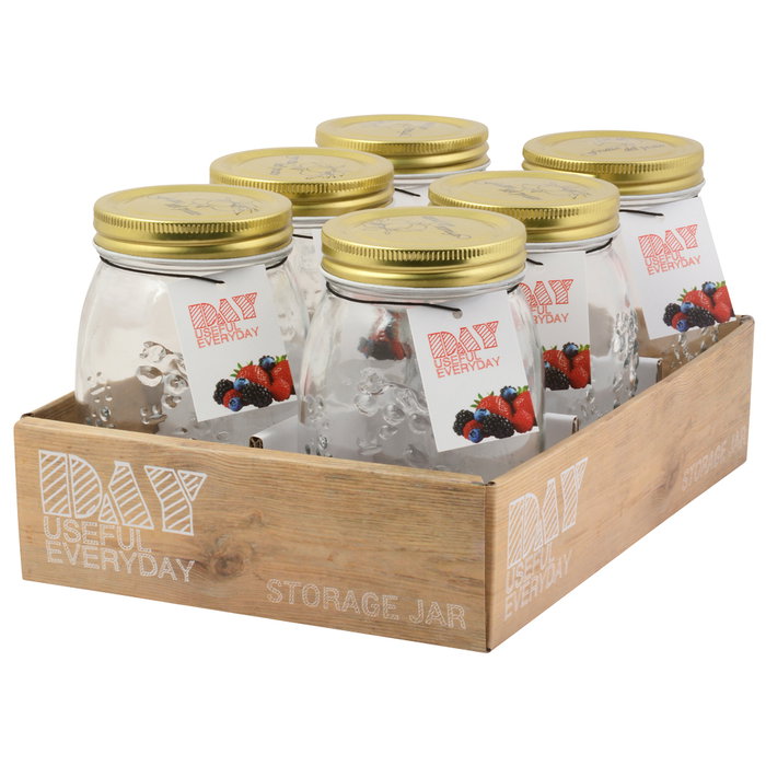 Day Bote de Cristal con Tapa de Metal 0.5 L, Diámetro 9 cm, Altura 13.5 cm Day Bote de Cristal con Tapa de Metal 0.5 L, Diámetro 9 cm, Altura 13.5 cm