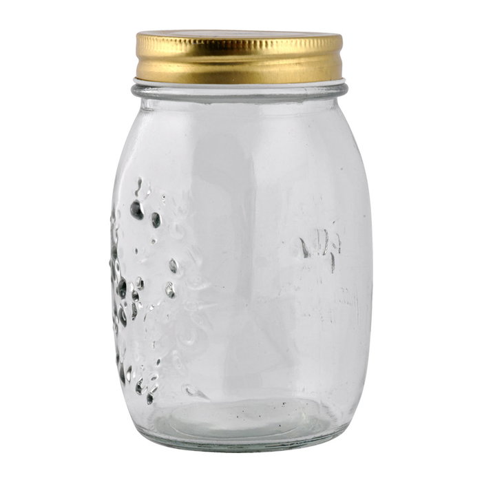 Day Bote de Cristal con Tapa de Metal 0.5 L, Diámetro 9 cm, Altura 13.5 cm Day Bote de Cristal con Tapa de Metal 0.5 L, Diámetro 9 cm, Altura 13.5 cm