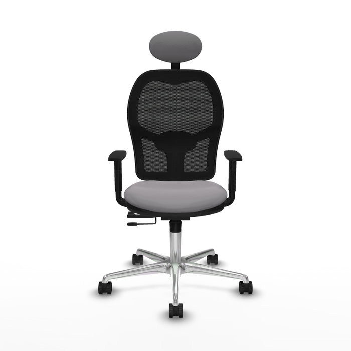 PIQUERAS Y CRESPO Silla de oficina Jorquera Gris/Negro con Mecanismo Sincro/Traslack