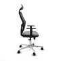 PIQUERAS Y CRESPO Silla de oficina Jorquera Gris/Negro con Mecanismo Sincro/Traslack