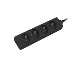 Lanberg Regleta UPS 4x PL 1m negra