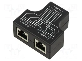 LogiLink Adaptador de cable para compartir T-adapter blindado 10/100BT