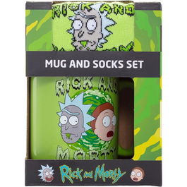 PYRAMID Set Taza y Calcetines Rick & Morty 315ml Talla 36-41