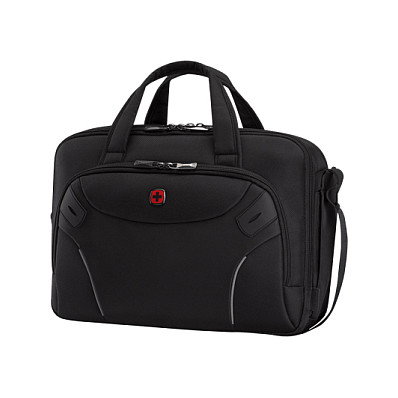 Wenger 653497 Maletín para portátil de hasta 16 pulgadas con bolsillo para tableta, color negro