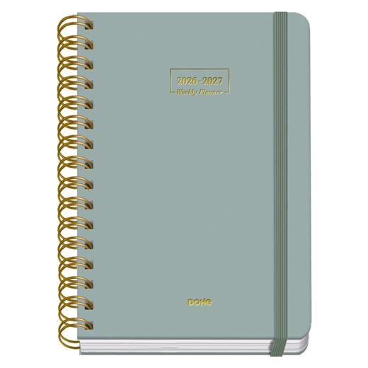 Dohe Agenda Escolar Premium A5 Espiral Doble Cartón Forrado Verde Curso 2026-2027 Dohe Agenda Escolar Premium A5 Espiral Doble Cartón Forrado Verde Curso 2026-2027