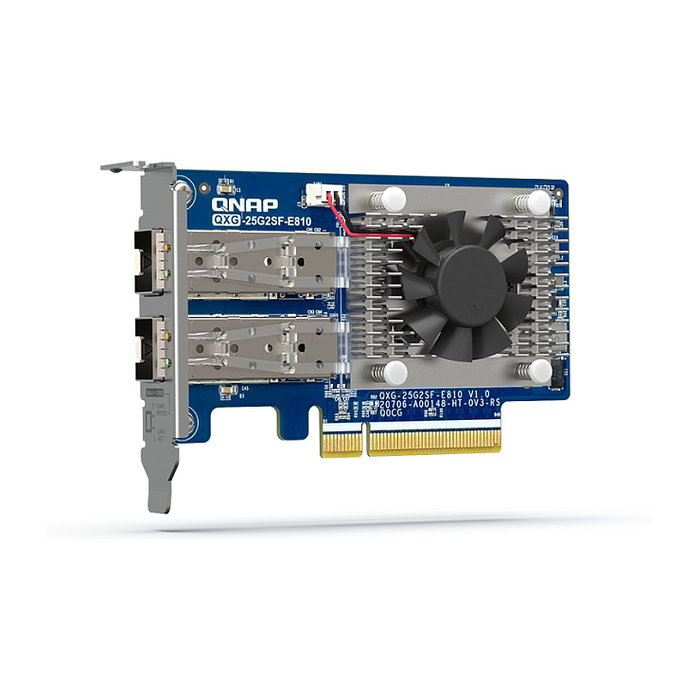 QNAP QXG-25G2SF-E810 Adaptador de red de 25 GbE con doble puerto SFP28 QNAP QXG-25G2SF-E810 Adaptador de red de 25 GbE con doble puerto SFP28
