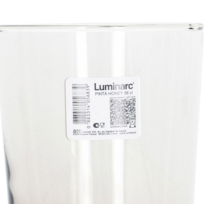 Vaso Alto Vidrio Pinta Fume Luminarc 36 cL (6 Unidades)