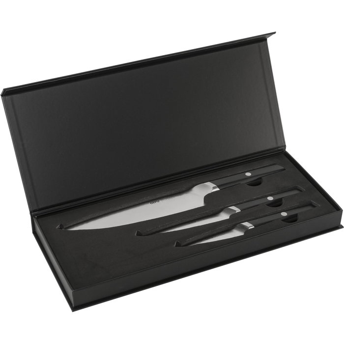 Gefu ACURO Set de Cuchillos de 3 piezas, Chef, Utilidad y Pelar