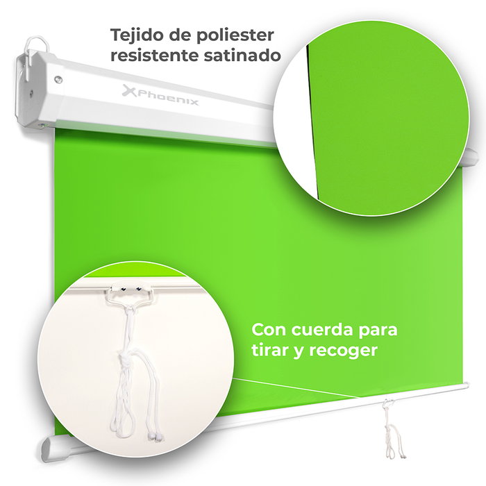 Phoenix technologies Panel Chromakey Plegable Tejido 2x2.5m para Directos y Streamings Phoenix technologies Panel Chromakey Plegable Tejido 2x2.5m para Directos y Streamings