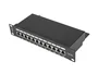 Lanberg PPF5-9012-B Panel de Parcheo 1U Rack - 12 Puertos RJ45 Cat5/Cat5e, Negro, Montaje en Bastidor