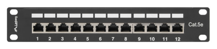 Lanberg PPF5-9012-B Patch Panel 1U de 12 Puertos RJ-45 Lanberg PPF5-9012-B Patch Panel 1U de 12 Puertos RJ-45