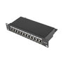Lanberg PPF5-9012-B Patch Panel 1U de 12 Puertos RJ-45