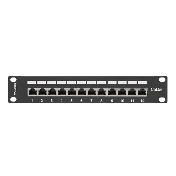 Lanberg PPF5-9012-B Patch Panel 1U de 12 Puertos RJ-45 Lanberg PPF5-9012-B Patch Panel 1U de 12 Puertos RJ-45