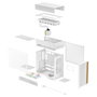 DeepCool CL6600 WH - Caja Mid-Tower Gaming ATX blanca con 3 ventiladores RGB, panel de vidrio, USB-C y kit de refrigeración líquida AIO 360 incluido
