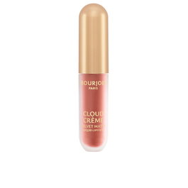 Bourjois Cloud Crème Velvet Labial Líquido Mate - Edición Terciopelo - Textura Cremosa y Ligera - Acabado Mate - Tonos de Labios #06-Passion Peach - 3 ml