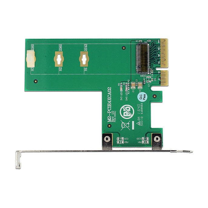 DeLOCK 89561 Tarjeta de Expansión PCIe NVMe M.2 Interna PCI Express x4 Key M Querformat 39 Gbit/s