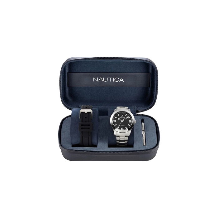 Reloj Hombre Nautica NAPPBF205 Plateado (Ø 42 mm) Reloj Hombre Nautica NAPPBF205 Plateado (Ø 42 mm)
