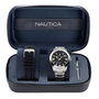 Nautica NAPPBF205 Reloj para Hombre con Correa de Acero Gris