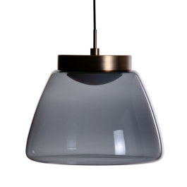 Ixia Lámpara de Techo Negro-Oro en Metal y Cristal