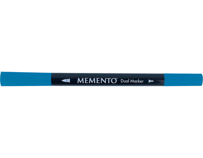 Tsukineko Rotulador de ilustración MEMENTO dual tip Danubio azul 3,7/0,2mm