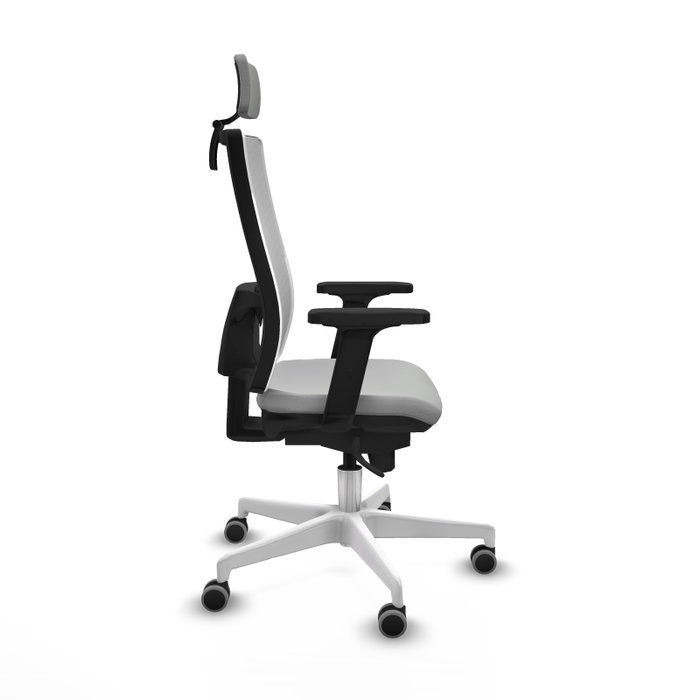 PIQUERAS Y CRESPO Silla de oficina Horna Gris claro y Blanco PIQUERAS Y CRESPO Silla de oficina Horna Gris claro y Blanco