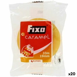 Fixo Cinta Adhesiva Transparente Caramel 19mm x 33m