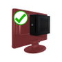 Inter-Tech 88885400 Placa de adaptador para montaje VESA para ITX-601/603