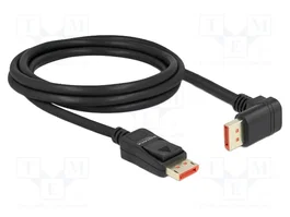 DeLOCK Cable DisplayPort 8K 60 Hz 2 m con conector en ángulo de 90° hacia abajo