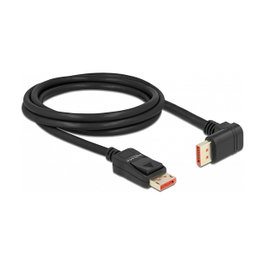 DeLOCK Cable DisplayPort 8K 60Hz 2m con conector 90° hacia abajo
