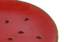 DKD Home Decor Set de 4 Platos de Gres Diseño Sandía Rojo y Verde 22x22x2,5 cm