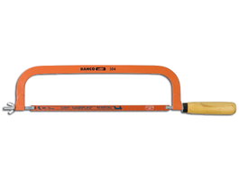 BAHCO Sierra de arco fijo 304 de 300 mm con mango recto de madera