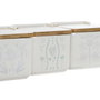 DKD Home Decor Set de 3 Saleros de Dolomite y Bambú 750ml