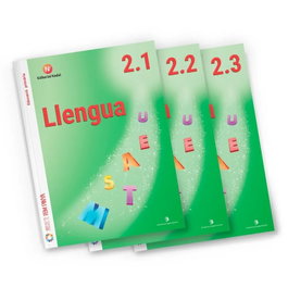 NADAL EDARCA EDITORIAL, QUADERN LLENGUA IMPREMTA 2ºEP 16 FEM PINYA PACK 3
