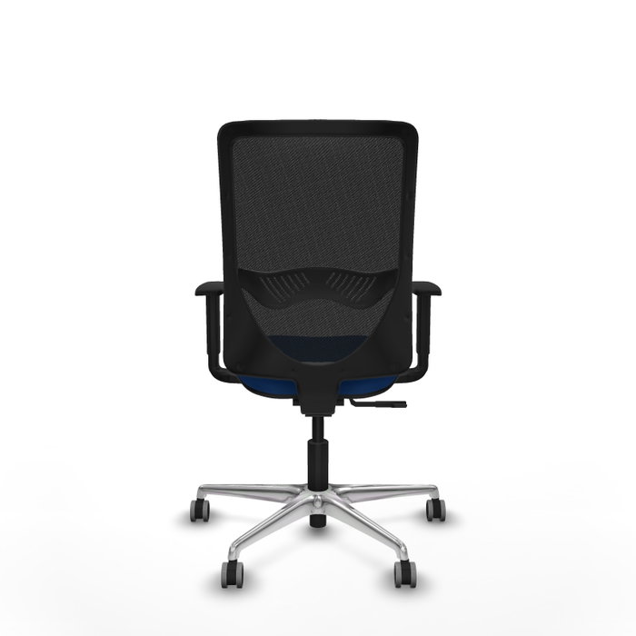PIQUERAS Y CRESPO Silla de oficina Zulema con mecanismo Sincro, Azul y Negro