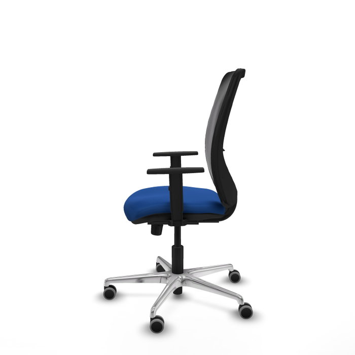 PIQUERAS Y CRESPO Silla de oficina Zulema con mecanismo Sincro, Azul y Negro