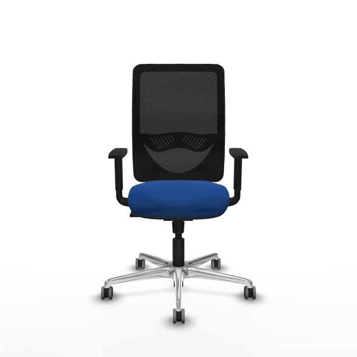 PIQUERAS Y CRESPO Silla de oficina Zulema con mecanismo Sincro, Azul y Negro