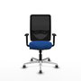 PIQUERAS Y CRESPO Silla de oficina Zulema con mecanismo Sincro, Azul y Negro
