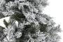 DKD Home Decor Árbol de Navidad Alpina Snow Verde Blanco 210 cm 350 LED Nevado