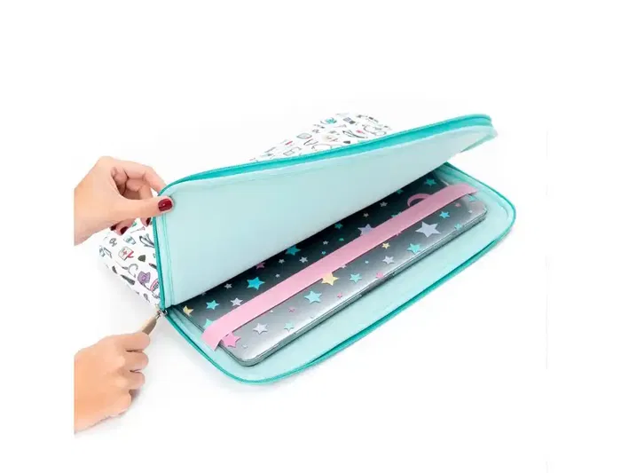 Wondee - Funda para Portátil hasta 16 Pulgadas, Diseño Temático Enfermera en Apuros, Acolchada y Ligera (226g), Universal para Diversas Marcas