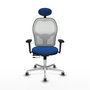 PIQUERAS Y CRESPO Silla de oficina Jorquera Azul y Blanco