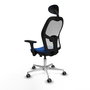 PIQUERAS Y CRESPO Silla de oficina Jorquera Azul y Blanco