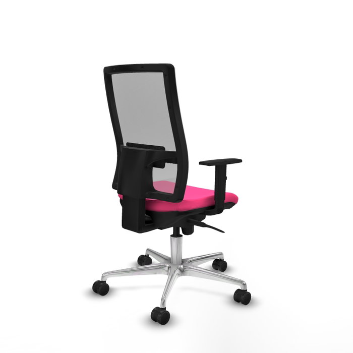 PIQUERAS Y CRESPO Silla de oficina Horna Rosa y Gris